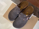 Devo软木拖鞋女秋冬季舒适包头拖鞋勃肯鞋女士拖鞋3624 深棕色反绒皮（双扣升级版） 35 （建议拍小一码） 实拍图