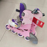 micro迈古轮滑鞋micro儿童男女溜冰运动旱冰直排轮 906M粉色套装S码 实拍图