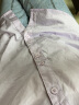 百图betu女装2024春夏新款衬衫法式翻领口袋设计时髦优雅衬衫2403T36 紫色 L 晒单实拍图