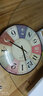 韦柯挂钟客厅钟表2025新款艺术时钟美式复古石英钟地中海挂表免打孔 30cm-C款石英机芯手动调时 实拍图