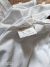 红粉宣言夏季新款高含棉宽松短袖t恤女上衣体恤衫 白色 L(125-140斤) 实拍图