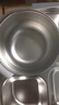 美厨（maxcook）304不锈钢饭盒1.6L 上班族分格餐盒碗小学生注水保温饭盒便当盒 蓝色四格【配筷勺+汤碗】MCFT519 实拍图