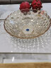 贝鲁斯 欧式水晶玻璃果盘现代客厅创意家用茶几碗瓜子糖果干果水果盘子 实拍图