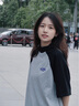 美式复古插肩撞色短袖t恤女夏季2025新款宽松设计感港风穿搭上衣 黑色拼灰色 M 实拍图
