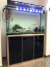 西龙中大鱼缸客厅家用落地懒人生态免换水玻璃小型金鱼缸带柜子水族箱 100CM鱼缸+PVC地柜+造景 晒单实拍图