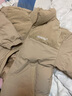 鸭鸭（YAYA）羽绒服男女同款冬季情侣装灯芯绒立领休闲百搭撞色鸭绒外套 卡其色 2XL (建议165-185斤) 实拍图
