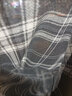 彼爱诗格子裤女夏季薄款2022新款高腰显瘦直筒阔腿裤宽松垂感拖地休闲裤 黑格子 均码 实拍图