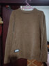 啄木鸟毛衣男圆领秋冬季男士雪尼尔毛线衣加绒加厚韩版潮流套头低领针织 889卡其 常规 2XL 实拍图