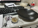 墨蓝花器道三足花器陶瓷花盘禅意复古中式插花器皿剑山插花器套装初学小原流 陶瓷黑色三足21cm配6cm剑山 实拍图