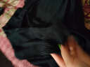Lotusjoy 针织开衫女薄款外套七分袖短款纯色韩版2021春夏新款外穿v领宽松上衣 S56464 黑色 均码 实拍图