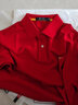 七匹狼短袖T恤男夏季抗菌polo打底衫男装翻领冰爽凉感固色商务休闲上衣 大红色-升级冰感抗菌 3XL (185) 实拍图