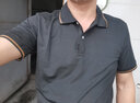 雅鹿【抗皱免烫】短袖t恤男士polo翻领冰丝体恤衫保罗衫速干高弹力 实拍图