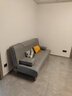 徽月 多功能折叠沙发床两用简易三人位小户型客厅租房家具懒人沙发 【烟灰】炫彩麻布 【乳胶款】升级1.8米长1.2米宽2扶手2腰枕 实拍图