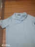 罗蒙（ROMON）送父亲冰丝凉感速干短袖t恤男士夏季薄款休闲翻领POLO上衣爸爸装 406浅蓝 L 170 建议120-135斤 实拍图
