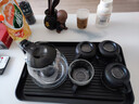 祥业黑檀木茶道六君子茶筒配件创意小和尚茶宠摆件茶夹茶勺茶针茶刀 黑陶小和尚（含配件） #20 实拍图