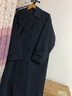 无印良品（MUJI）女式 不易沾水 双排扣大衣 风衣 外套秋 深藏青色 3S XL（165/92A） 实拍图