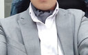 雅西欧男士真丝丝巾衬衫领巾桑蚕丝双面印花领口巾商务正装围巾四季可佩带 黑色星款真丝领巾 实拍图