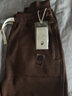 马登工装 复古抽绳松紧腰针织卫裤收口小脚锥形裤运动长裤子男 咖啡色 L 实拍图