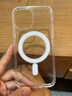 其势 适用苹果磁吸手机壳 magsafe无线充电 硬壳软边气囊防摔透明保护套 女男网红高端简约款 【1：1 还原】磁力可吸500克 iPhone 12 实拍图