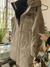 鸭鸭（YAYA）王一博同款冰壳系列户外极寒羽绒服男士新款长款情侣加厚女外套 YE4B001056A-燕麦色 L /175(建议135-155斤) 实拍图
