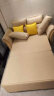 都市名门客厅折叠沙发床三人卧室两用沙发床布艺欧式简易小户型多功能沙发 1.38米海绵棉麻款【颜色请备注】 实拍图