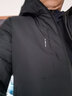 FILA斐乐官方男士轻薄羽绒服冬季商务休闲连帽保暖夹克外套 正黑色-BK S 165/88A 实拍图