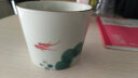川岛屋 日式和风釉下彩手绘陶瓷茶杯直身杯咖啡杯早餐杯子B-56 戏水金鱼 实拍图