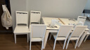 全友家居 餐桌椅组合现代时尚餐厅家具石材台面吃饭桌子120358 一桌六椅 实拍图