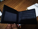 七匹狼男士短款钱包全真皮横款钱夹纯头层牛皮软皮夹子男人票夹简约商务 金属狼标黑色 实拍图