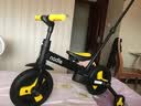 Nadle纳豆儿童平衡车可折叠三轮车脚踏车宝宝2-3-6岁溜娃自行车手推车 奥地利黄+推杆 12寸 黄色 实拍图