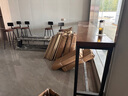 木办实木吧台桌家用奶茶店咖啡厅图书馆餐厅休闲吧阳台高脚长条餐桌椅 实拍图