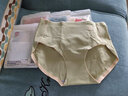猫人4条装内裤女纯色棉石墨烯抗菌中腰无痕大码女士透气速干三角短裤 【高腰款6644】雀蓝+抹绿+肤色+粉色 L(建议80-105斤) 实拍图