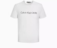 Calvin Klein Jeans夏季男女情侣中性年轻ck多色印花透气修身短袖T恤J320931 YAF-月光白 L （推荐145-160斤） 实拍图