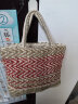 MUJI 印度手工编织 小型托特包 购物袋 手提包 手拎包 红色 晒单实拍图