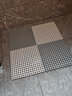 雪中送毯浴室防滑垫家用淋浴洗澡厕所卫生间防滑地垫隔水防水疏水脚垫满铺 灰白配 加厚款30CM*30CM/片(8片装) 实拍图