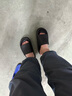 优调拖鞋女厚底踩屎感居家室内静音浴室洗澡防滑防臭大码凉拖鞋男夏 极光黑 42-43 (270mm) 实拍图