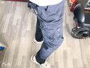 邦帅迈秋冬工装裤男长裤春秋季青年多口袋休闲裤男宽松大码直筒裤子 灰色  薄款 XL（34-36） 实拍图