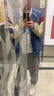 NASALIKE美式潮牌棒球服男春秋季情侣bf刺绣夹克男复古宽松机车休闲外套男 蓝色 M 实拍图