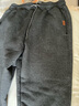 俞兆林女装加绒运动裤女羊羔绒休闲裤女保暖裤 YW1JRX332 深灰色 2XL 实拍图