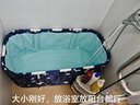 奔麦泡澡桶成人折叠浴桶浴缸洗澡桶家用保温大人婴幼儿童宝宝浴盆大号 尊享泡澡浴缸【升级坐靠背软垫】 实拍图