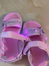 Skechers斯凯奇女童包头凉鞋夏季童鞋儿童公主鞋婴儿魔术贴闪灯鞋302965L 实拍图