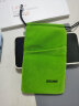 色格（SECAS） 色格 手机配件手机保护套手机袋子移动电源充电宝保护套绒布防尘袋数据线收纳袋束口 中号-绿色 实拍图
