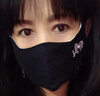 纯棉口罩女冬季保暖加厚韩版护眼角棉布口罩加大透气骑行防尘防寒 蝴蝶结黑色 实拍图