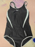 美津浓（MIZUNO）泳衣女专业竞速连体三角速干游泳衣显瘦性感吊带泳装A1310黑XL 晒单实拍图
