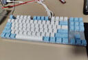 达尔优 EK815机械合金版87键白蓝机械键盘游戏键盘有线CF吃鸡LOL男女学生笔记本电脑通用 108键白蓝地中海青轴【多种发光模式】 实拍图