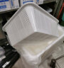 屋田厨房收纳筐塑料沥水篮周转篮方筛洗菜篮子长方形50*40*18cm白色 实拍图