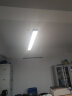 格润莱特（GERUN） led吸顶式办公灯室吊线灯1.2米长条铝方通吊顶健身房平板格栅灯 40w黑色直角 宽 7cm 白光 实拍图