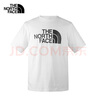 The North Face北面短袖T恤男女同款户外休闲棉质半袖86PS 白色/FN4 XXL 实拍图
