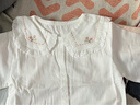 班喜迪女童衬衫春装2026新款洋气宝宝白色上衣春秋儿童衬衣娃娃衫小童装 白色 110 实拍图