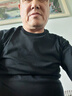 战浩【2件】纯棉长袖T恤男春秋圆领纯色中青年宽松大码打底衫重磅秋衣 黑色+黑色 3XL 建议【165-180斤】 实拍图